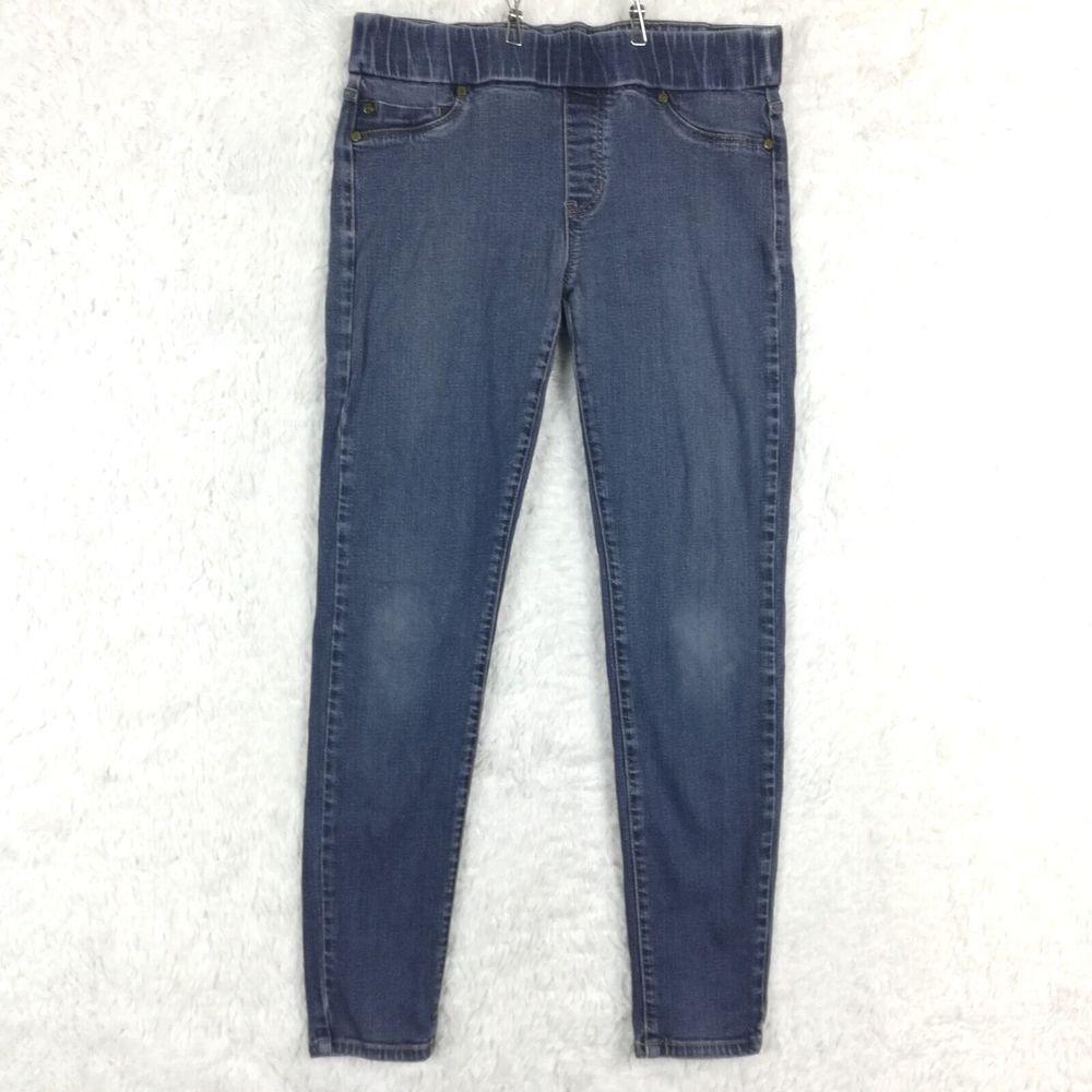 Liverpool Womens Jeans Skinny Blue Denim Pull On Medium‎ Wash Stretch 8